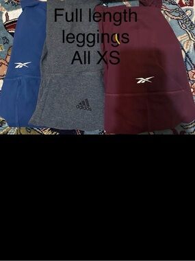 Maternity lot 3 pair of XS leggings, 1 dresses